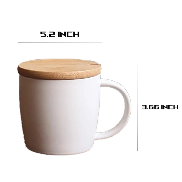 Customizable Wood Coffee Cup With Engraved Bamboo Lid - Customizable Wood Coffee Cup With Engraved Bamboo Lid - Image 1 of 4