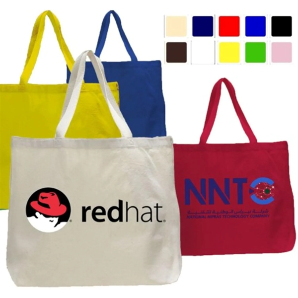 12 oz. Extra Large Grocery Cotton Tote Bag 20"x15"x5" - 12 oz. Extra Large Grocery Cotton Tote Bag 20"x15"x5" - Image 2 of 26