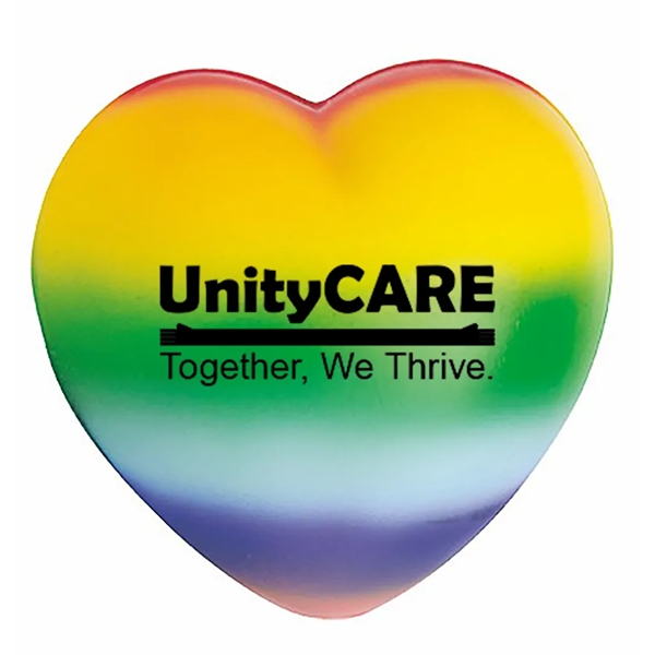 Rainbow Heart Shaped Stress Reliever