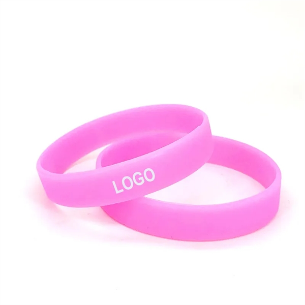 Glow in the Dark Silicone Wristbands w/ Custom Imprint - Glow in the Dark Silicone Wristbands w/ Custom Imprint - Image 2 of 5