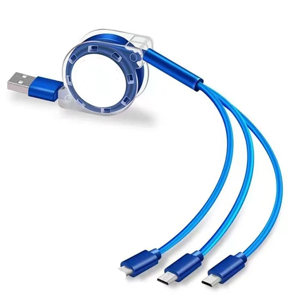 3-in-1 Retractable Data Cable - 3-in-1 Retractable Data Cable - Image 2 of 5