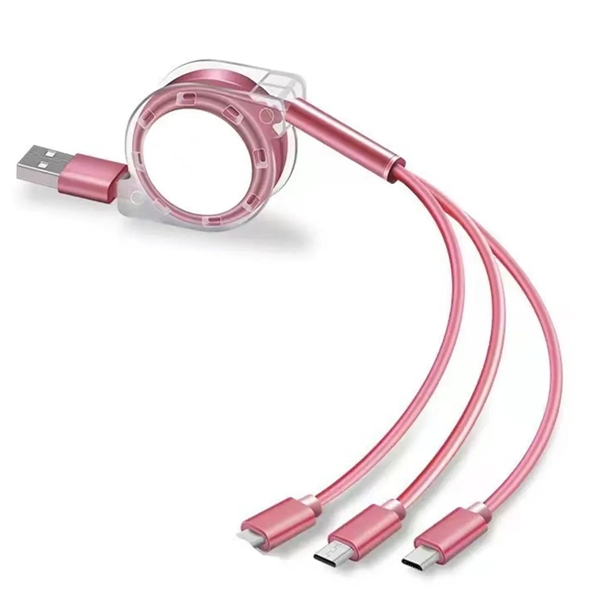 3-in-1 Retractable Data Cable - 3-in-1 Retractable Data Cable - Image 3 of 5