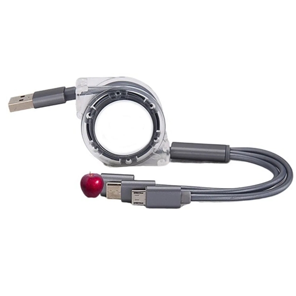 3-in-1 Retractable Data Cable - 3-in-1 Retractable Data Cable - Image 5 of 5