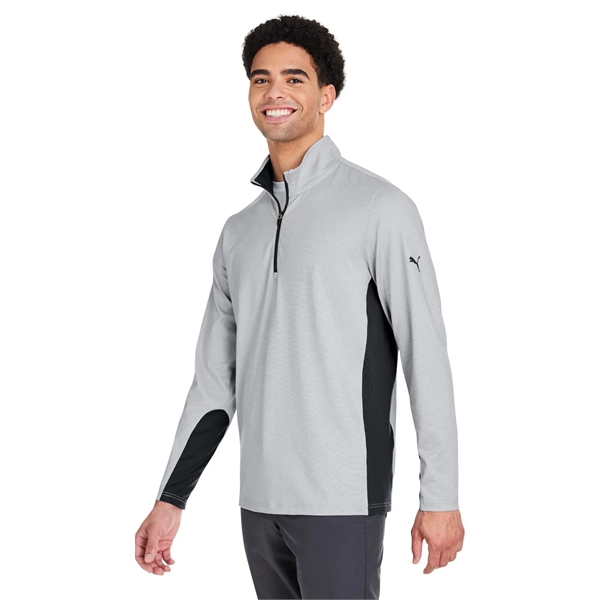 Puma Golf Men's Mesa Stripe Quarter-Zip - Puma Golf Men's Mesa Stripe Quarter-Zip - Image 7 of 17