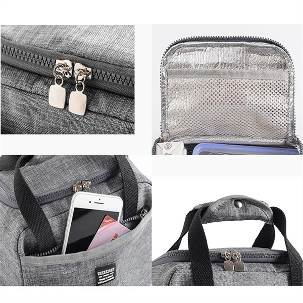 Reusable Functional Thermal Insulated Tote Bag with Handle - Reusable Functional Thermal Insulated Tote Bag with Handle - Image 1 of 5