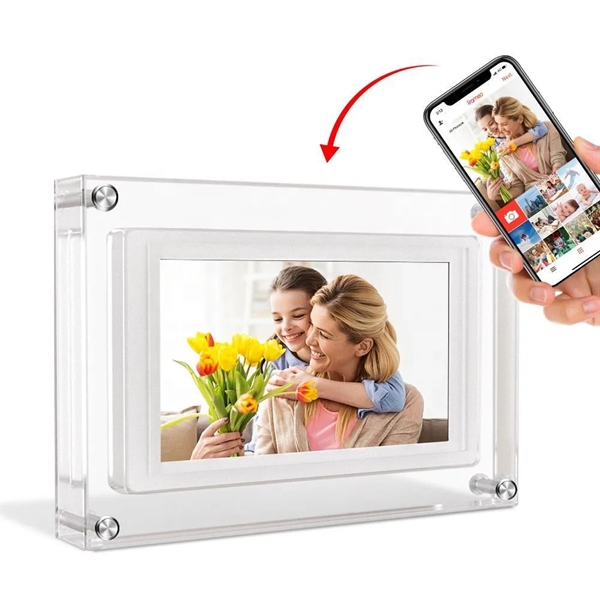 5 Inch Acrylic Wifi Digital Picture Frame - 5 Inch Acrylic Wifi Digital Picture Frame - Image 1 of 4