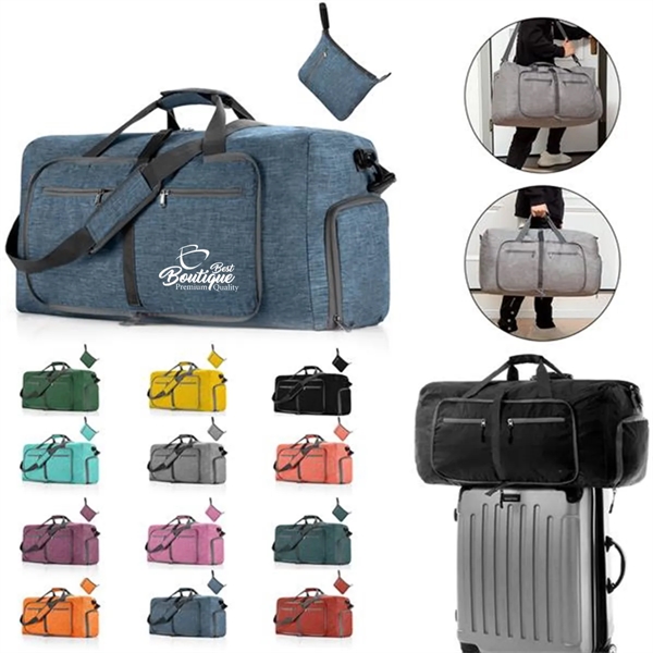 Foldable Travel Duffel Bag with Shoes Compartment - Foldable Travel Duffel Bag with Shoes Compartment - Image 0 of 11
