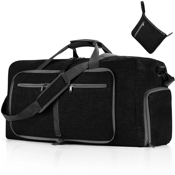 Foldable Travel Duffel Bag with Shoes Compartment - Foldable Travel Duffel Bag with Shoes Compartment - Image 2 of 11