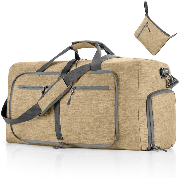 Foldable Travel Duffel Bag with Shoes Compartment - Foldable Travel Duffel Bag with Shoes Compartment - Image 8 of 11