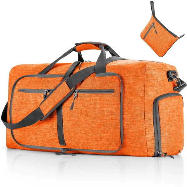 Foldable Travel Duffel Bag with Shoes Compartment - Foldable Travel Duffel Bag with Shoes Compartment - Image 10 of 11