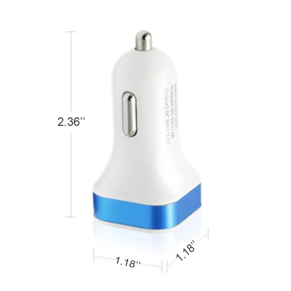 Portable Fast Charging Dual Smart Port USB Car Charger - Portable Fast Charging Dual Smart Port USB Car Charger - Image 1 of 3