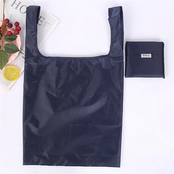 Large Reusable Shopping Foldable Polyester Tote Grocery Bag - Large Reusable Shopping Foldable Polyester Tote Grocery Bag - Image 3 of 5