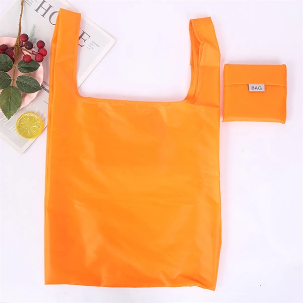 Large Reusable Shopping Foldable Polyester Tote Grocery Bag - Large Reusable Shopping Foldable Polyester Tote Grocery Bag - Image 5 of 5