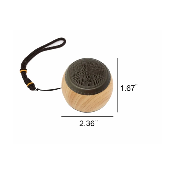 Portable Wooden Smart Small Drum Wireless Bluetooth Speaker - Portable Wooden Smart Small Drum Wireless Bluetooth Speaker - Image 1 of 3
