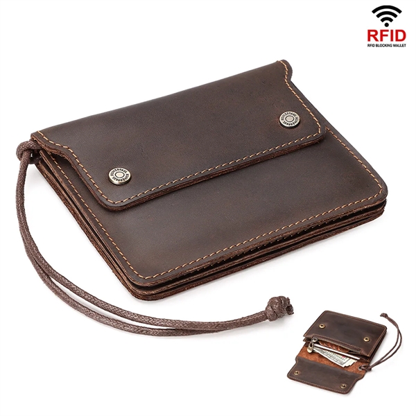 Genuine Leather Slim Wallet for Men - Genuine Leather Slim Wallet for Men - Image 0 of 7