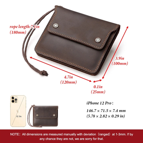 Genuine Leather Slim Wallet for Men - Genuine Leather Slim Wallet for Men - Image 1 of 7