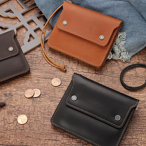 Genuine Leather Slim Wallet for Men - Genuine Leather Slim Wallet for Men - Image 3 of 7