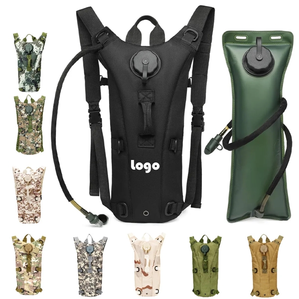 Tactical Hydration Pack with 3L BPA Free Bladder Daypack - Tactical Hydration Pack with 3L BPA Free Bladder Daypack - Image 0 of 4