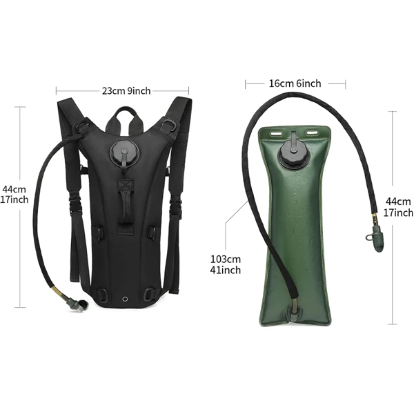 Tactical Hydration Pack with 3L BPA Free Bladder Daypack - Tactical Hydration Pack with 3L BPA Free Bladder Daypack - Image 1 of 4