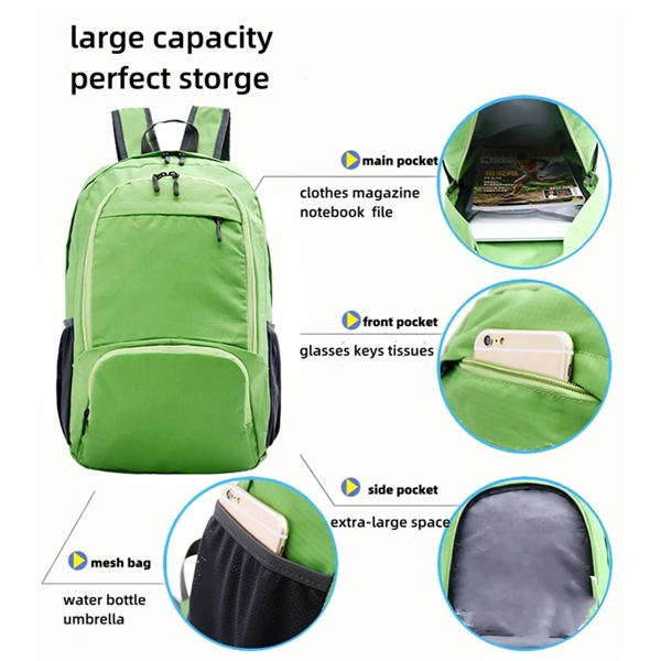 Foldable Backpack Ultralight Waterproof for Outdoor Spots - Foldable Backpack Ultralight Waterproof for Outdoor Spots - Image 1 of 6