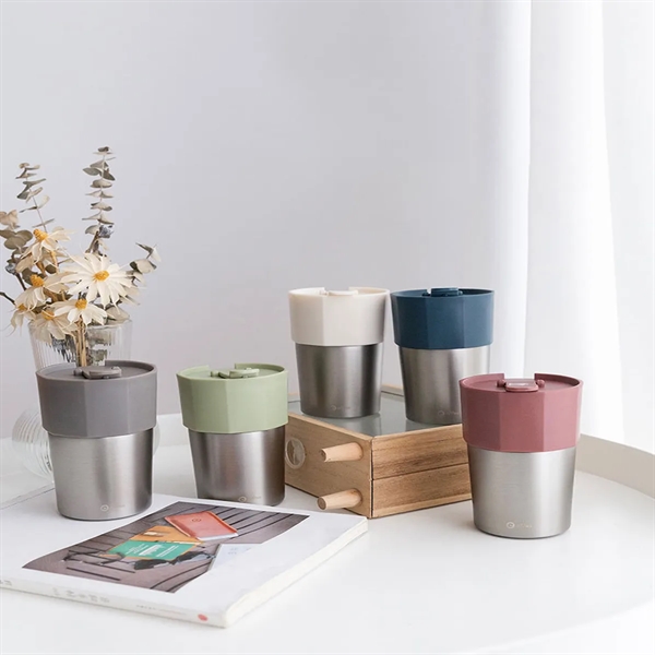 Portable Temperature Retention Double Layer Coffee Mug - Portable Temperature Retention Double Layer Coffee Mug - Image 4 of 4