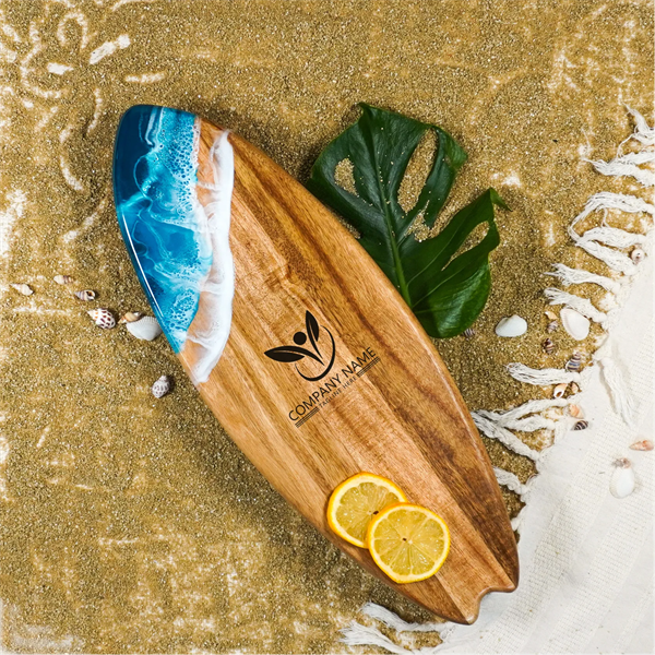 7x20 Surfboard-Shaped Charcuterie Board - 7x20 Surfboard-Shaped Charcuterie Board - Image 1 of 5