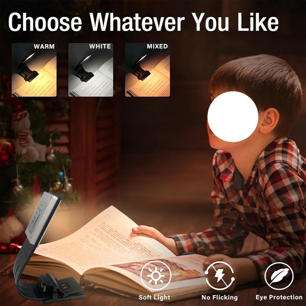 Built-in USB Cable Clip on Reading Bookmark Light - Built-in USB Cable Clip on Reading Bookmark Light - Image 3 of 3