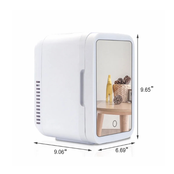 Portable Mirror And LED Design Beauty Skincare Mini Fridge - Portable Mirror And LED Design Beauty Skincare Mini Fridge - Image 1 of 3