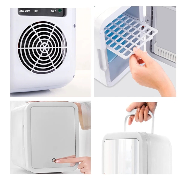Portable Mirror And LED Design Beauty Skincare Mini Fridge - Portable Mirror And LED Design Beauty Skincare Mini Fridge - Image 2 of 3