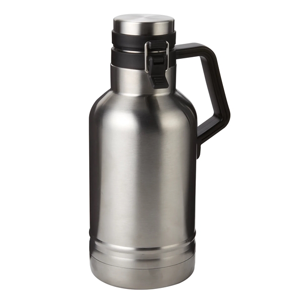 64 oz Double Wall Insulated Stainless Steel Growler - 64 oz Double Wall Insulated Stainless Steel Growler - Image 9 of 11