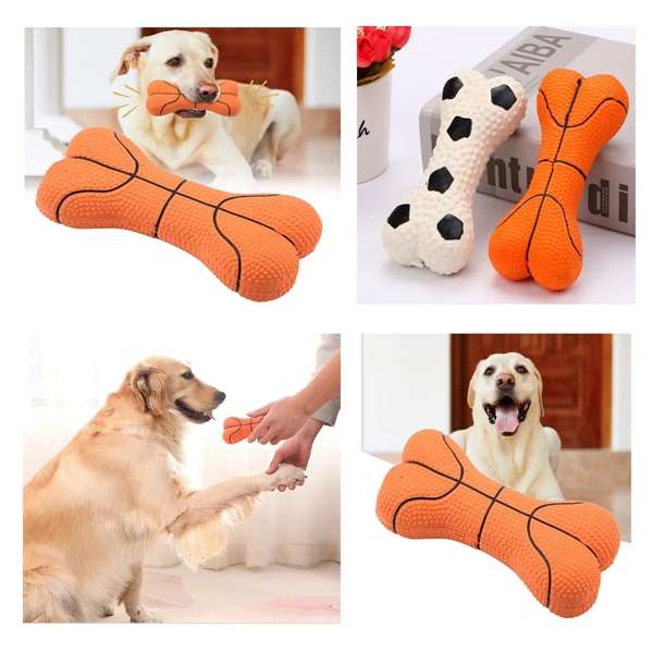 Durable Environmentally Friendly Latex Bone Dog Chew Toys - Durable Environmentally Friendly Latex Bone Dog Chew Toys - Image 3 of 3