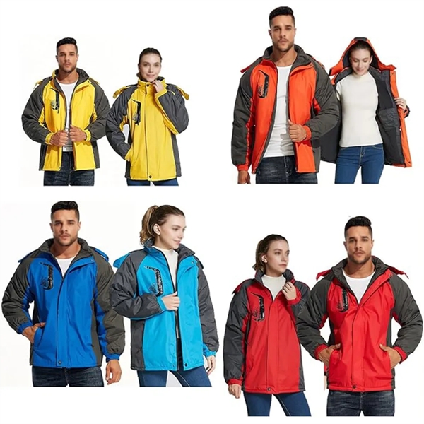 Windproof Multi Pockets Multifunctional Detachable  Jacket - Windproof Multi Pockets Multifunctional Detachable  Jacket - Image 5 of 7