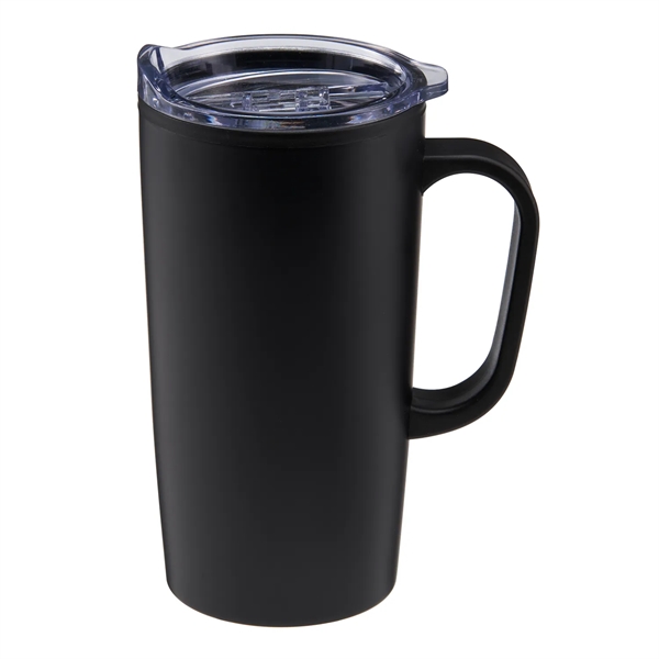 20 oz Yukon Stainless Steel Travel Mug with Handle - 20 oz Yukon Stainless Steel Travel Mug with Handle - Image 4 of 11