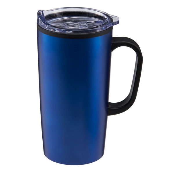 20 oz Yukon Stainless Steel Travel Mug with Handle - 20 oz Yukon Stainless Steel Travel Mug with Handle - Image 6 of 11