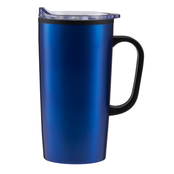 20 oz Yukon Stainless Steel Travel Mug with Handle - 20 oz Yukon Stainless Steel Travel Mug with Handle - Image 7 of 11