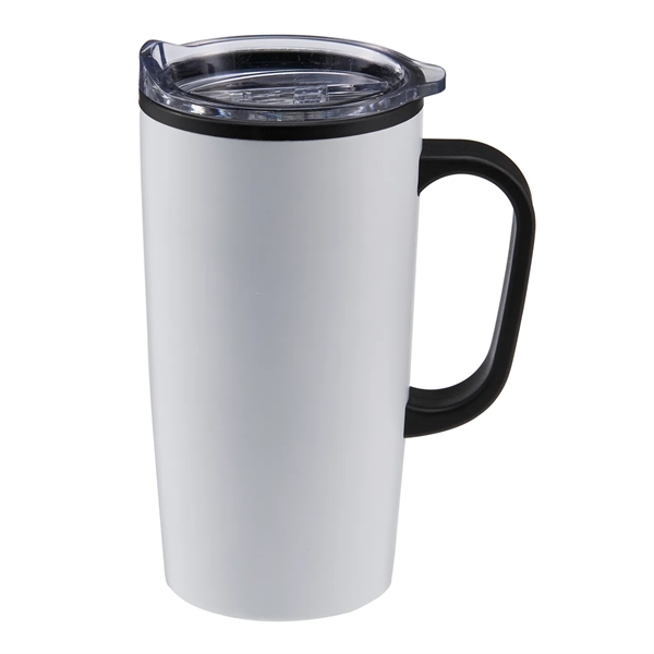 20 oz Yukon Stainless Steel Travel Mug with Handle - 20 oz Yukon Stainless Steel Travel Mug with Handle - Image 10 of 11