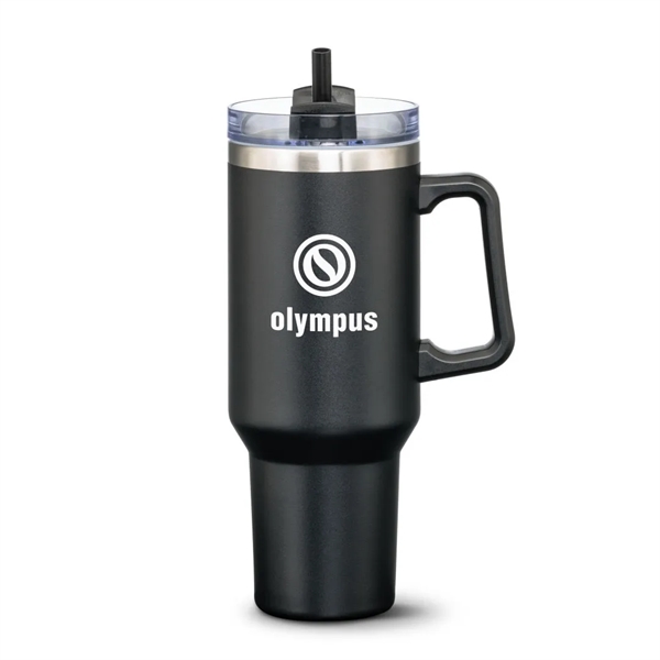 Compeer Handle Travel Mug w/Straw - 40oz - Compeer Handle Travel Mug w/Straw - 40oz - Image 0 of 14