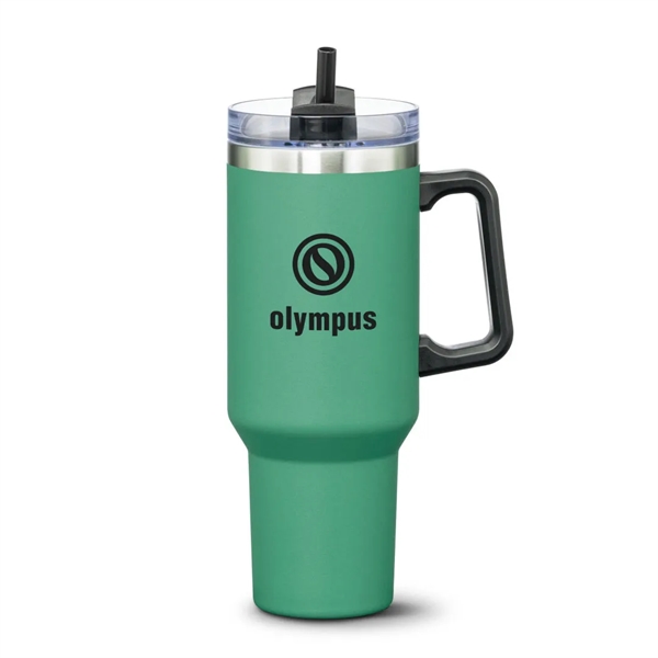 Compeer Handle Travel Mug w/Straw - 40oz - Compeer Handle Travel Mug w/Straw - 40oz - Image 11 of 14