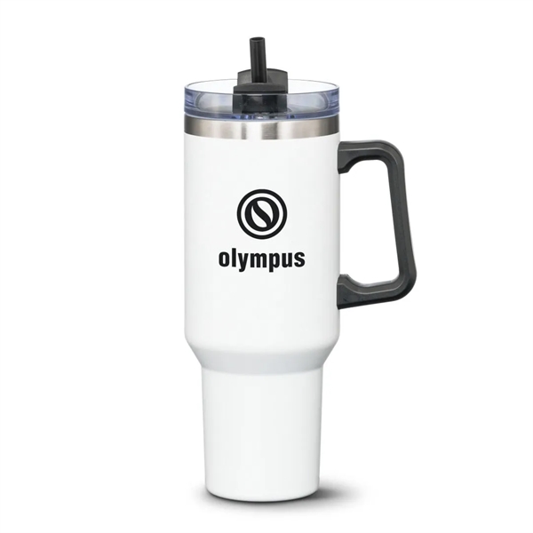 Compeer Handle Travel Mug w/Straw - 40oz - Compeer Handle Travel Mug w/Straw - 40oz - Image 13 of 14