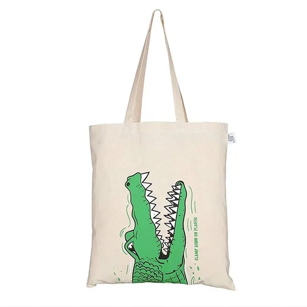 7 oz Cotton Canvas Tote Bag USA Decorated (15" X 16") - 7 oz Cotton Canvas Tote Bag USA Decorated (15" X 16") - Image 1 of 3