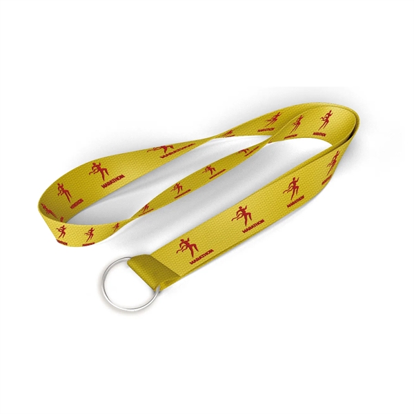 Custom Silk Screen Print Polyester Lanyard - Custom Silk Screen Print Polyester Lanyard - Image 1 of 2