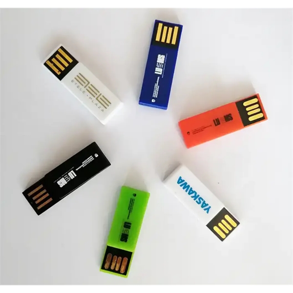 Paperclip Plastic USB Flash Drive-4GB - Paperclip Plastic USB Flash Drive-4GB - Image 0 of 4