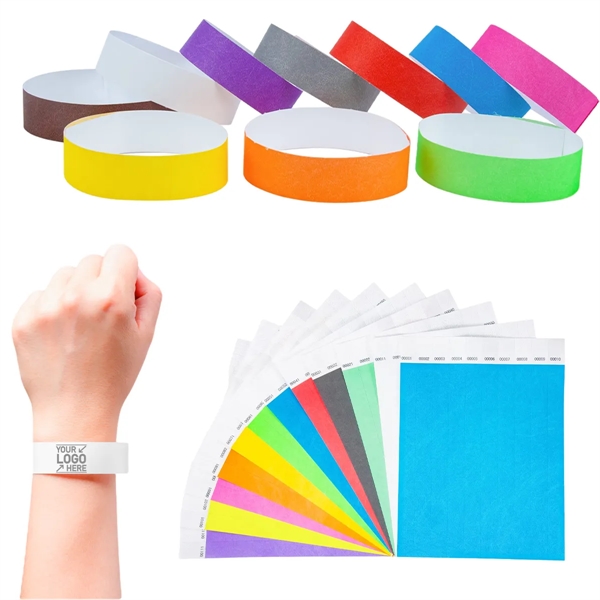 3/4" Customizable Tyvek Bands for Promotional Events - 3/4" Customizable Tyvek Bands for Promotional Events - Image 0 of 11