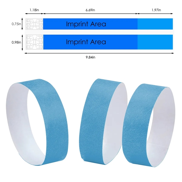 3/4" Customizable Tyvek Bands for Promotional Events - 3/4" Customizable Tyvek Bands for Promotional Events - Image 1 of 11