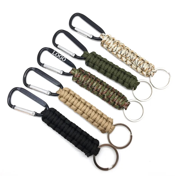 Carabiner Braided Lanyard Key Chain - Carabiner Braided Lanyard Key Chain - Image 0 of 1