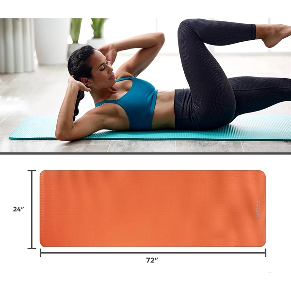 Thick Yoga Mat 72x24x1/4 inch Exercise Anti-tear