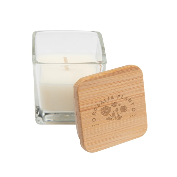 Custom Mini Candle With Bamboo Lid