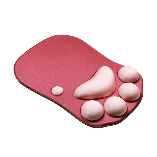 Cute Cat Paw Mouse Pad With Wrist Support Cushion - Cute Cat Paw Mouse Pad With Wrist Support Cushion - Image 6 of 6