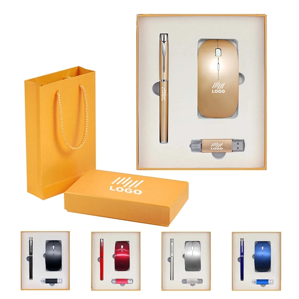 Wireless Mouse , Pen and Usb Drive Gift Set - Wireless Mouse , Pen and Usb Drive Gift Set - Image 0 of 1