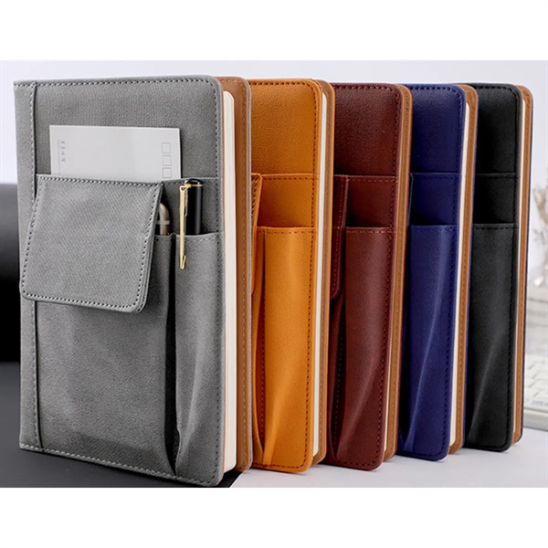 200 Pages Thick Paper Notebooks With Front Pen Pockets - 200 Pages Thick Paper Notebooks With Front Pen Pockets - Image 2 of 2